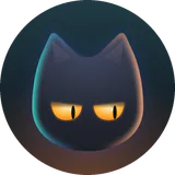 Monty’s avatar: the felt head in a gradient ring