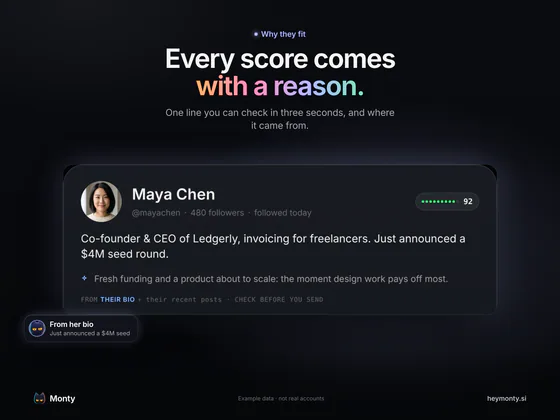 Feature post: Every score comes with a reason
